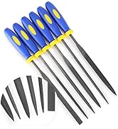 KALIM Mini Needle File Set (Carbon Steel 6 Piece-Set) Hardened Alloy Strength Steel - Set Include...
