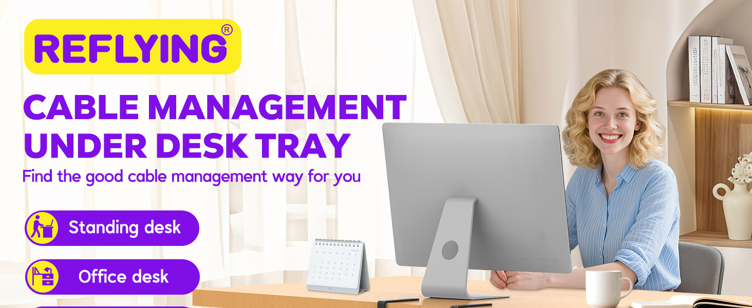 under desk cable tray