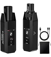Phenyx Pro Plug-on XLR Wireless Transmitter Receiver System, Wired-to-Wireless Microphone System ...