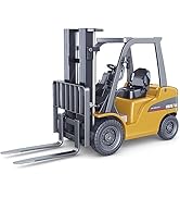 Dollox Die-cast Forklift Truck Toys 1/50 Scale Metal Engineering Vehicle Fork Truck High Detail C...