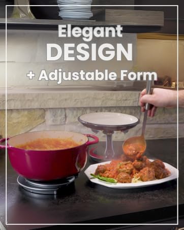 Elegant design and adjustable form - lid holder &amp; trivet