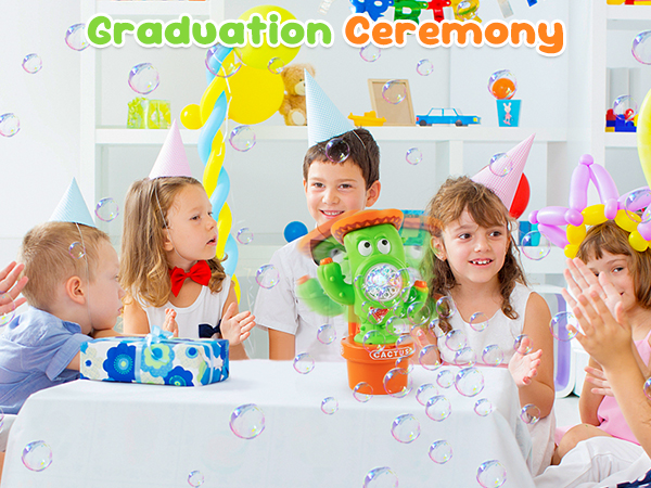 Cactus Bubble Machine for Kids