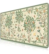 Anyshock Mouse Pad Large, XL Keyboard and Mouse Pad, Plant Vintage Desk Matt, Soft Keyboard Mats ...