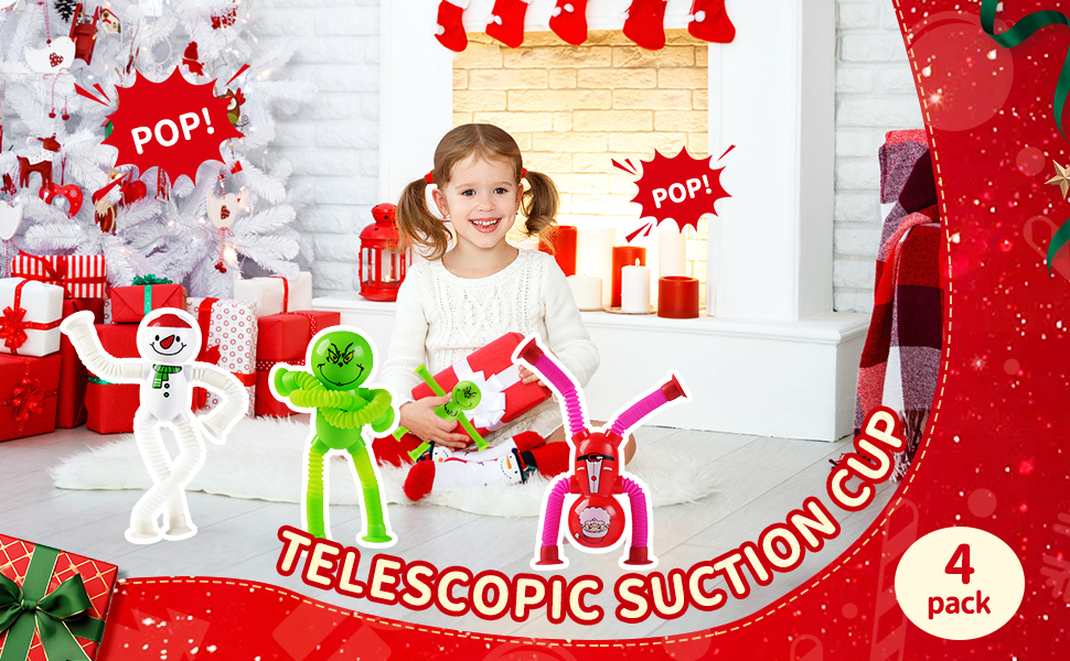 Christmas Pop Tubes Sensory Toys