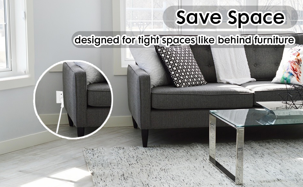 flat plug extension cord