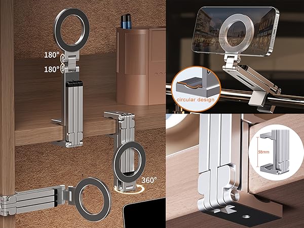 magnetic phone tripod,magsafe phone stand,kraftgeek magnetic tripod,magsafe tripod for iphone