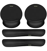 Comfy Mee Premium Memory Foam Keyboard and Mouse Wrist Rest Pads Set- for Comfortable Typing &amp;Wri...