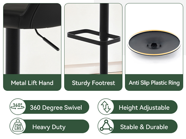 black counter stool