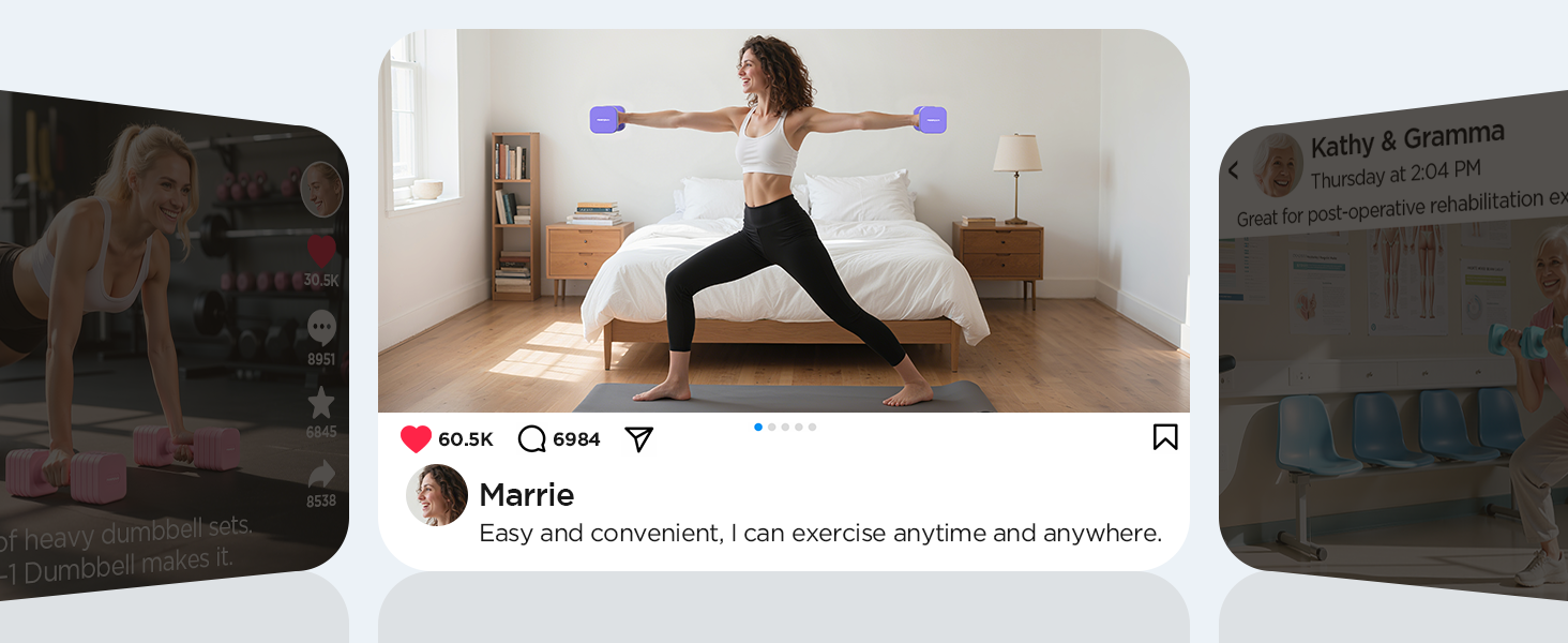 adjustable dumbell set