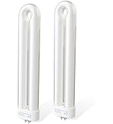 Klahaite 2 Pcs Replacement Bulb for Electric Outdoor Bug Zapper and Mosquito 15W Single U-Shaped ...