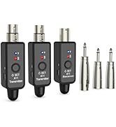 A11 Wireless Microphone System, 2.4GHz XLR Transmitter and Receiver for Dynamic Microphone, Audio...