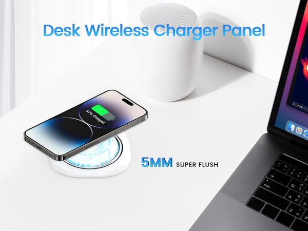 Pop Up Countertop Outlet with 15W Wireless Charger