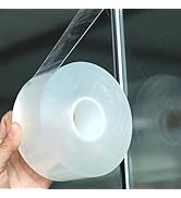 Transparent Window Weather Sealing Tape 2 Inch x 66 FT Weather Stripping Residue-Free Clear Windo...