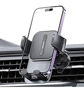 OMOTON Car Vent Phone Mount for Car, Spring Metal Hook [Hands-Free & Super Stable] Air Vent Cell ...