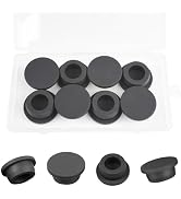BOPOREAE 8 Pcs 26 mm/1 in Silicone Rubber Plug for 25-26mm Round Holes, Waterproof T Type Rubber ...