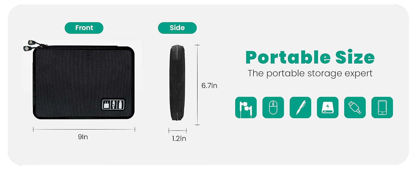small organizer bag charger case organizer charger bags for travel electronic cord organizer