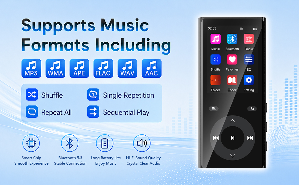 mp3 player mp3 mp3 player with bluetooth mp3 player for kids music player digital audio player