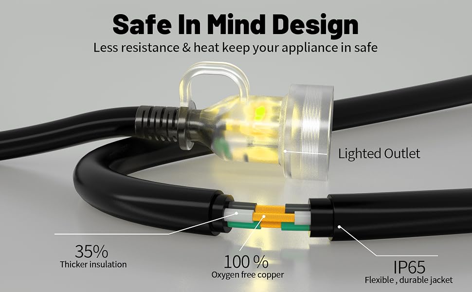 3 prong extension cord waterproof