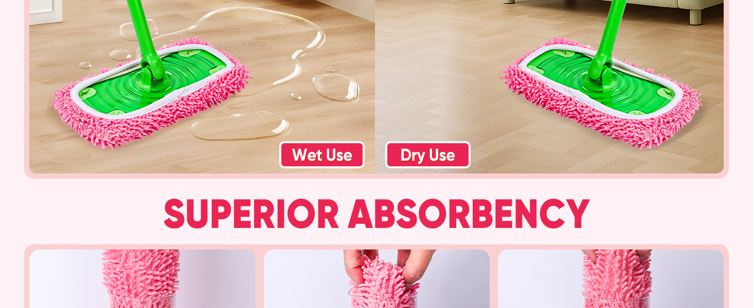 microfiber mop pads