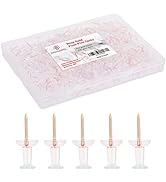 PAPERPAL 280 Rose Gold Push Pins for Cork Board, Clear Thumb Tacks for Wall Hangings, Pushpins fo...