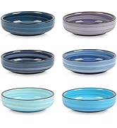 Selamica Ceramic 2.5 OZ Soy Sauce Dish Dipping Bowls Set of 6, 3.3 Inch Small Side Dish for Condi...