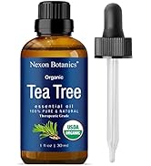 Organic Tea Tree Oil 30 ml - 100% Natural, Pure Tea Tree Essential Oil for Hair, Face, Skin Use, ...