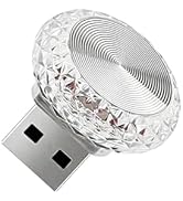 YAWUROU 1 PC USB LED Car Interior Atmosphere Lamp, Plug and Play Portable Mini Car Night Ambient ...