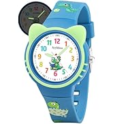 Ayybboo Cat Analog Watch for Girls Boys Toddler, Learning Time and Easy to Read, 30M Waterproof C...