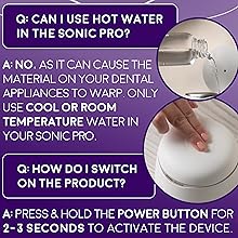 can i use hot water and how to switch on