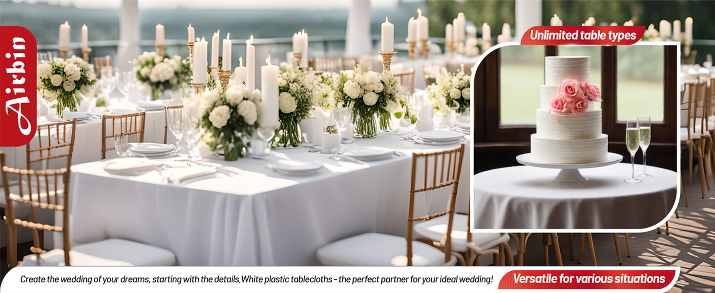 Airbin Plastic Tablecloth Roll