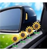 ZOSTLAND Sunny Dashboard Decorations - Cartoon Ornaments, Cute Flower Decorations, Funny Desk Orn...