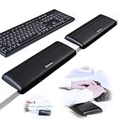 UnivoColors L-Shaped Desk Edge Cushion,PU Leather,Non-Slip,Separate Design,Memory Foam Desk Edge ...