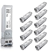 10G Single Mode SFP+ LC Module, 10GBase-LR Fiber Transceiver for Cisco SFP-10G-LR, Meraki MA-SFP-...