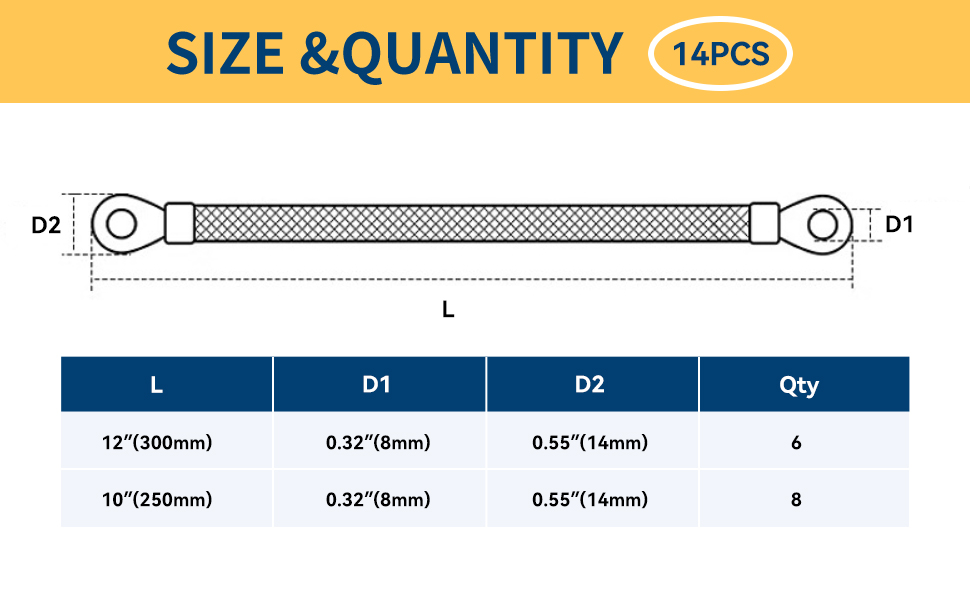 Braided Ground Strap