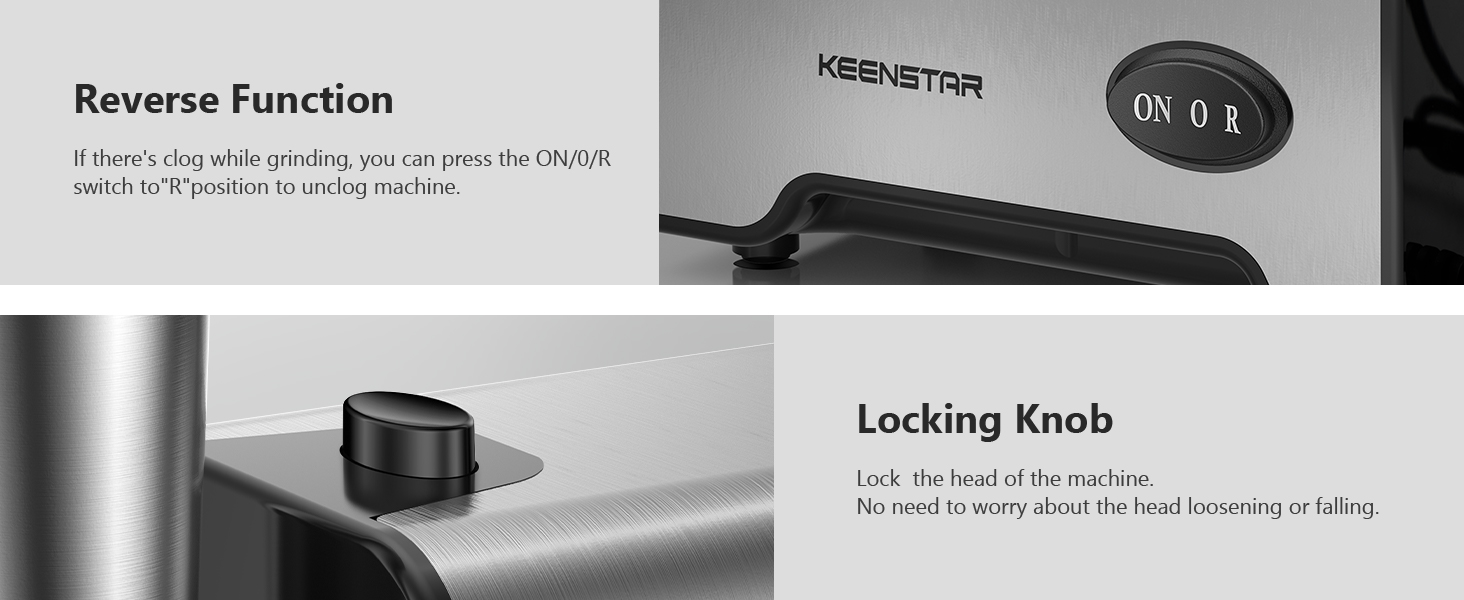 Stainless Steel Heavy Duty Meat Mincer Machine for Home Kitchen Use