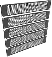 QiaoYoubang 5 Pack 2U Venting Blank Panel - Steel Blank Rack Mount Panel Spacer for 19in Server R...