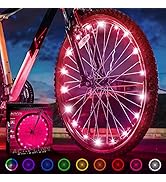Activ Life LED Bike Wheel Lights with Batteries Included, Get 100% Brighter and Visible from All ...