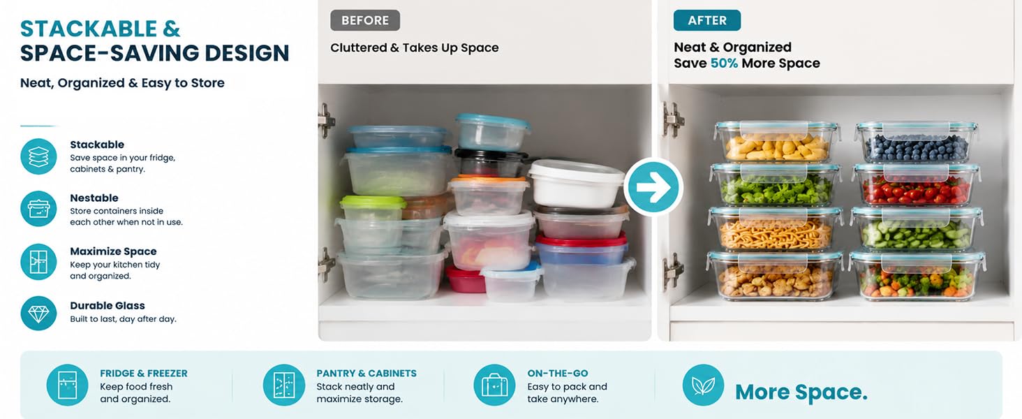 glass food storage container