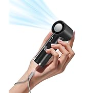 OidoZac Portable Handheld Fan, Turbo Power 18800 RPM Fast Charge Digital Display 100 Speeds Adjus...