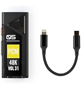 HiBy FC5 USB DAC Headphone Amplifier &amp; HiBy USB C OTG Cable (Black)