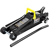 Big RED 2.5 Ton (5,000 lb) Low Profile Hydraulic Trolley Jack, Black, AT825051BR