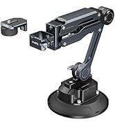 SMALLRIG Mini Electronic Shock Absorber Arm, 5-inch Vacuum Suction Cup, 2000mAh Battery, Double S...