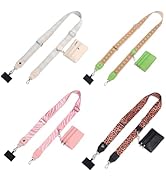 PUGPIU 2 Pack Clip and Go Strap for Phone with Wallet Crossbody - Phone Strap Crossbody with Zipp...