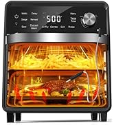 Nuwave Plug-In Grill Air Fryer Oven Combo w/Sheath Heaters, Authentic Char Flavor, 2024 New Conve...