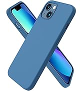 ORNARTO Compatible with iPhone 13 Case 6.1, Slim Liquid Silicone 3 Layers Full Covered Soft Gel R...
