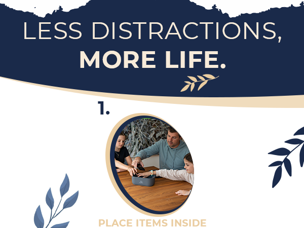 Habit control lock box for creating healthy routines, limiting phone use, and boosting productivity.