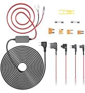 Hodeoo Dash Cam Hardwire Kit Type-C Hard Wire Kit with 12V-24V to 5V Car Dash Camera Charger Powe...