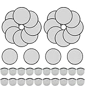 YEAHACLUB 20 PCS Foldable Flying Disc Fans with Bags, 9.8'' DIY Handheld Fabric Folding Fan, Blac...