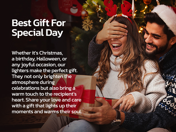 Long stem lighter is perfect for fireplace logs.