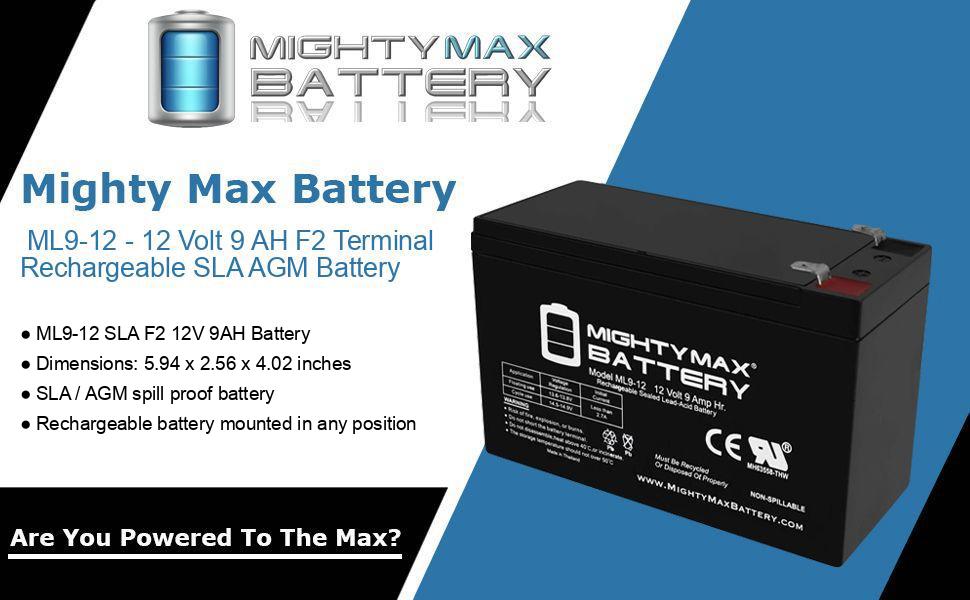ub1290, ps-1270, wheelchair battery ML9-12